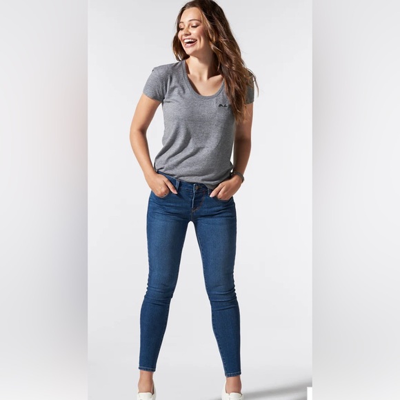 Blanqi Maternity Denim Postpartum Support Skinny Jeans | Medium Blue Wash | 6 - Picture 1 of 6